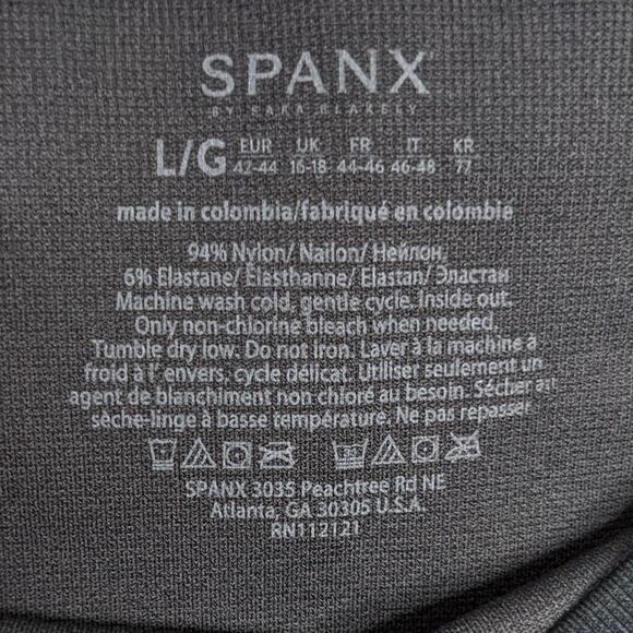 Spanx Camo Print Look at Me Now Cropped Seamless Leggings Size Large - Picture 5 of 7